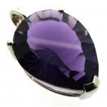 Siberian Amethyst Quartz Sterling Silver Pendant 01